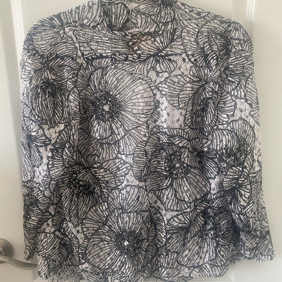 Ruby Rd. Monochrome Textured Cardigan - Picture 3 of 7